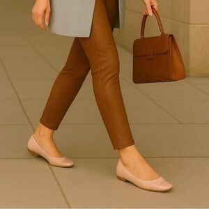 DV by Dolce Vita Melanie Blush Flats Size 8.5 | Patent Toe Ballet Flats NWB